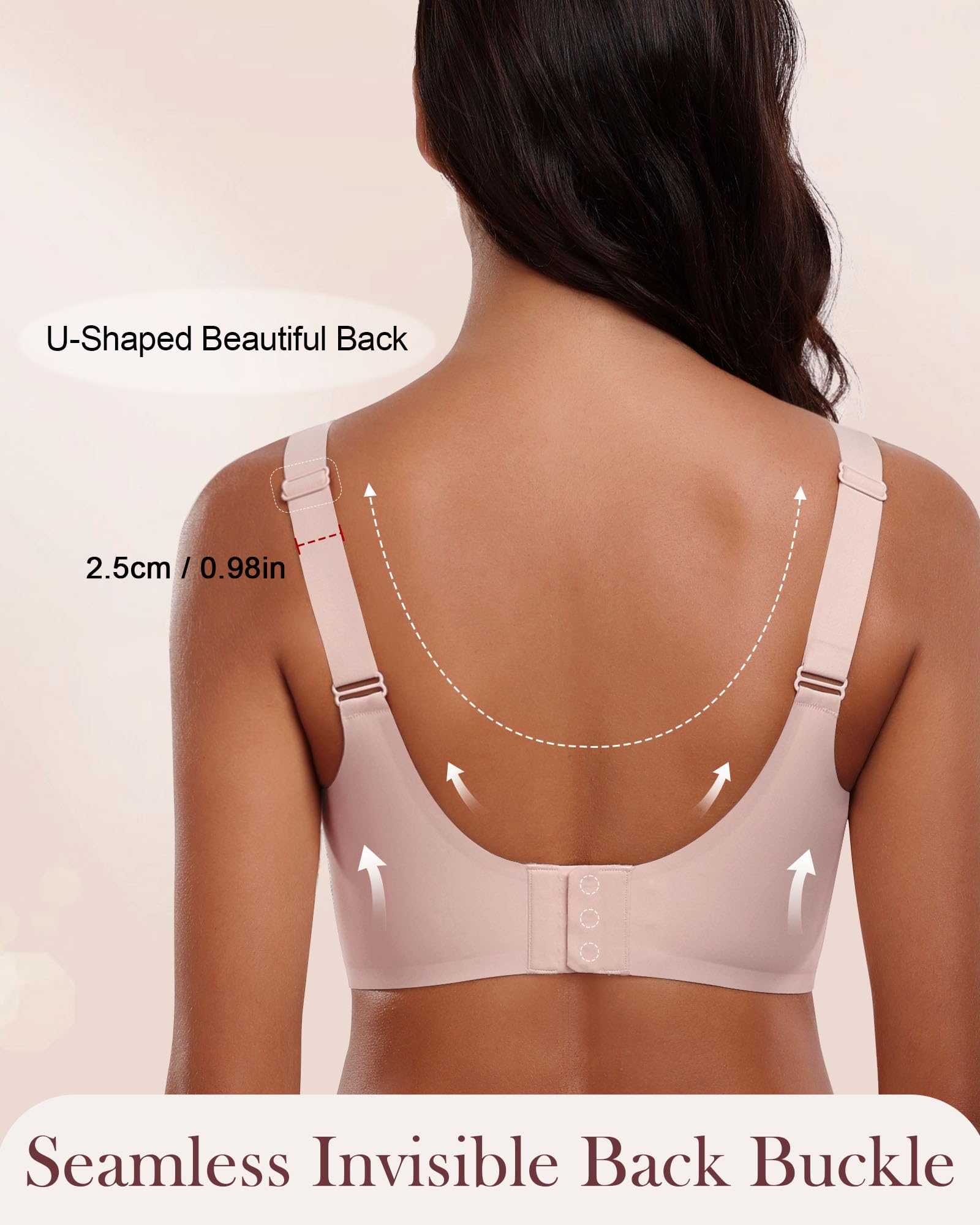 Lift Easy Wireless Bra: Rose