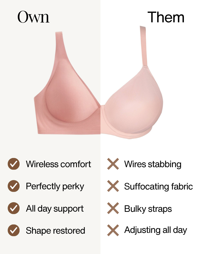 Deep V Wireless Lift Bra