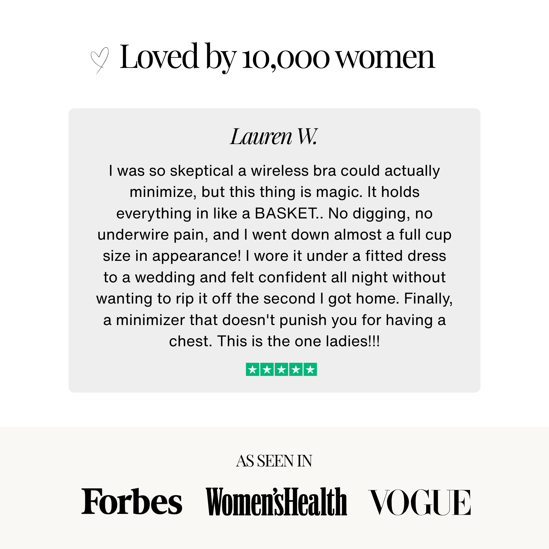 Camille Wireless Minimizer Bra