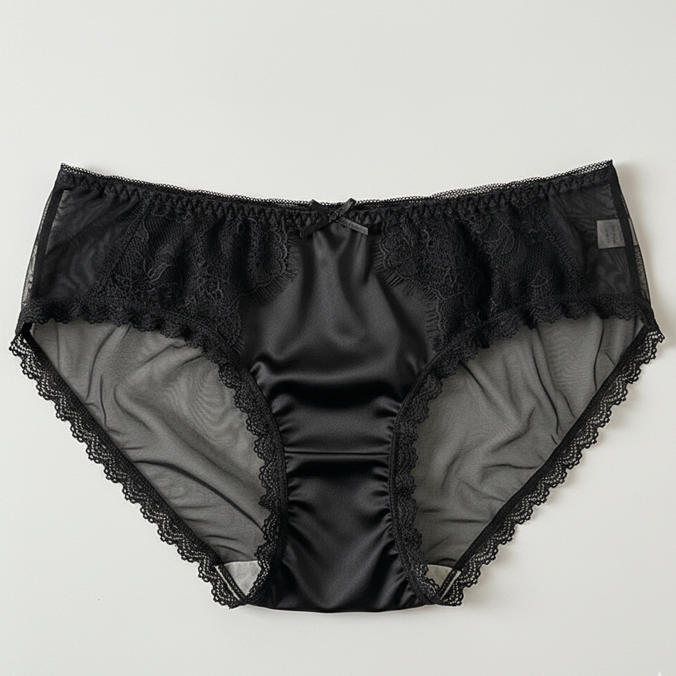 Euphoria Satin Lace Bikini Panty